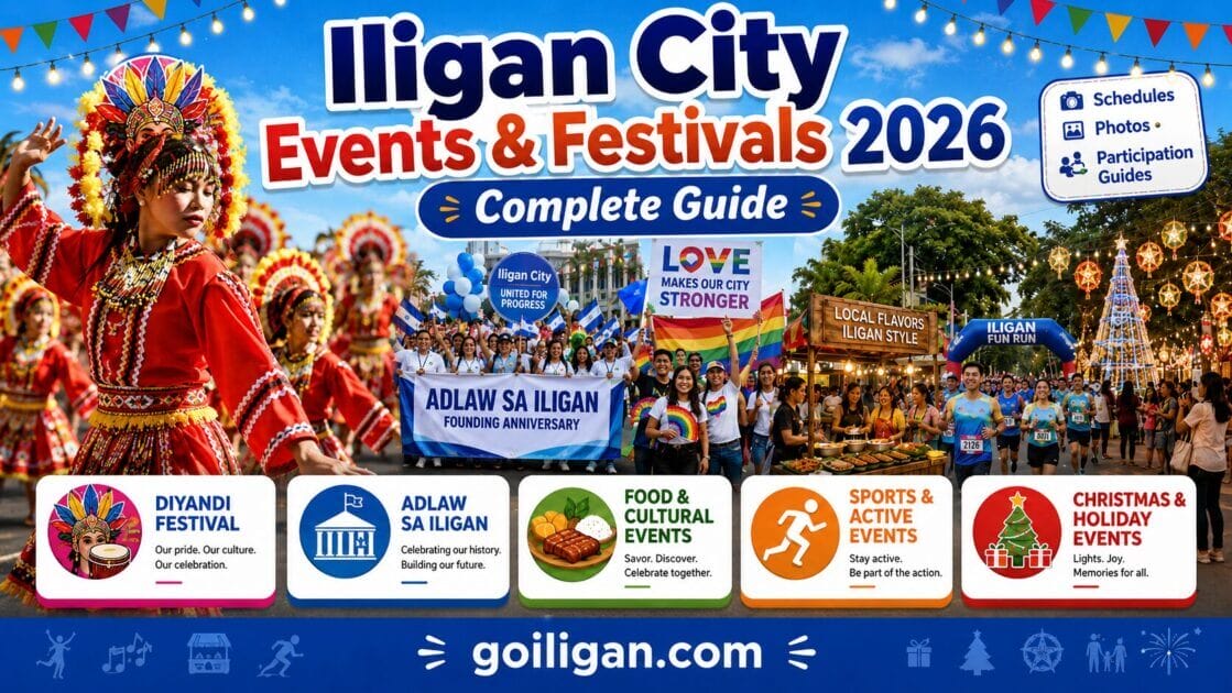 banner for iligan city events & festivals 2026, showcasing festival highlights and your iligan city guide.