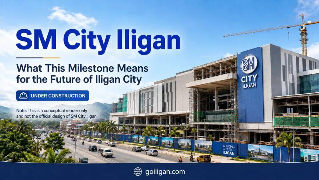 conceptual rendering of sm city iligan under construction in iligan city, not the final design.
